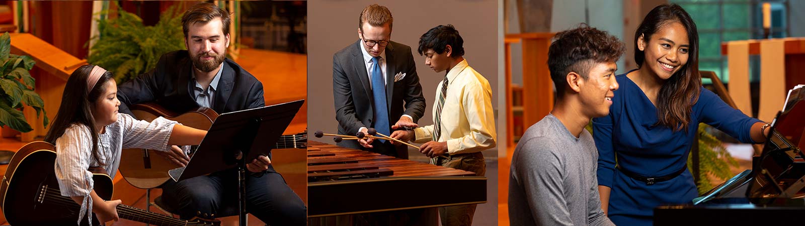 Instructor teaching a student